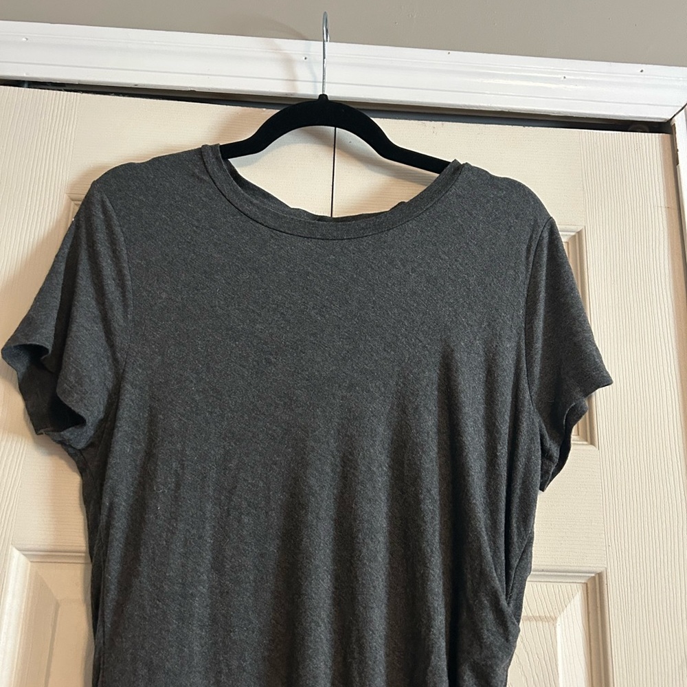 Banana Republic Dark Gray Midi Dress - Picture 3 of 7